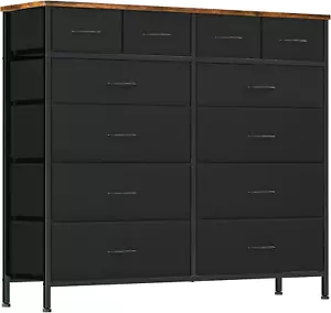 Large Dresser for Bedroom with 12 Deep Drawers, Tall Fabric Drawer Dresser, Ches - Picture 1 of 12