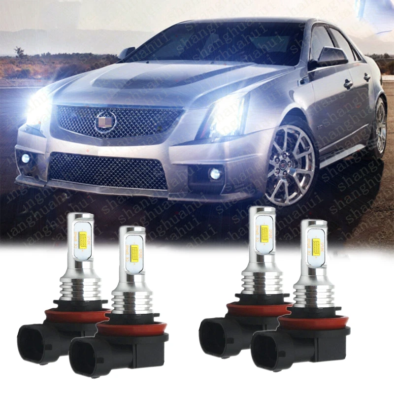 For Cadillac CTS CT-S 2008-2014 Combo 6000K LED Headlight Bulbs High Low Beam YH - Image 1 of 4