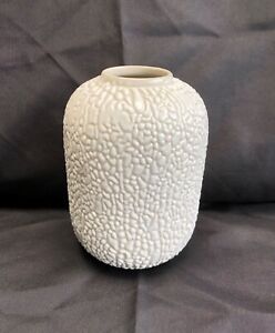 Lichen Ceramic Vase - Ivory color - 7.5 inch high