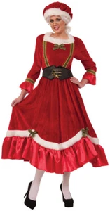 Mrs. Clause Christmas Santa Red Dress and Belt Adult Costume XXXL - Picture 1 of 1
