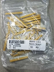 50 de resistencias de 14 pines de película gruesa BOURNS de bajo perfil 4614X101202 2 k ohmios - Imagen 1 de 12