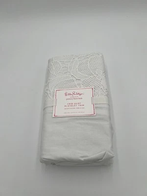 Falda de cuna Pottery Barn Kids Lilly Pulitzer con ojales ~ caída de 16" ~ blanca — Foto 1 de 4