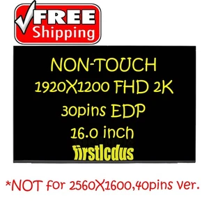 Lenovo Thinkpad T16 Gen 2 21HH 21HJ 16" FHD+ 30pin Display Laptop LED LCD Screen - Picture 1 of 5