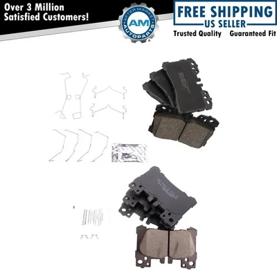 Brake Pads Ceramic Fits 2018-2019 Lexus LS500 2019 LS500h - Image 1 of 4