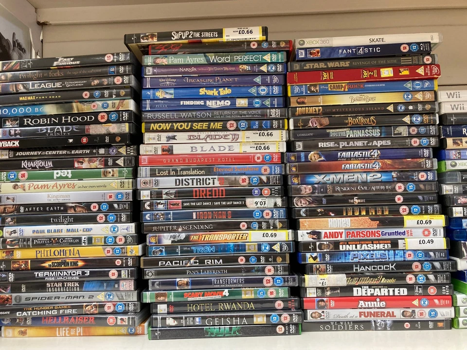 JobLot 70x DVDs Movies Wholesale Bundle Films Mixed Car Boot Market Charity Sale - Image 1 of 4