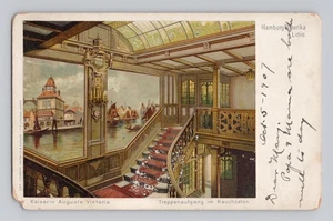 Hamburg Amerika Linie Kaiserin Auguste Victoria ship 1907 Sea post  - Picture 1 of 2