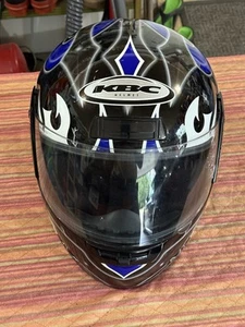 KBC Purple Demon Graphic Black Size Large Helmet - Picture 1 of 10