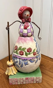 Jim Shore 2008 Snowman Woman "Not a Flake Out of Place" 4010361 - Picture 1 of 6