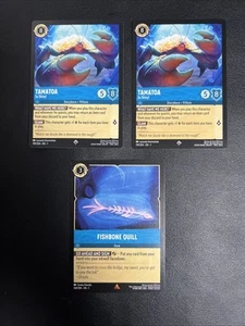 (2) Disney Lorcana Tamatoa So Shinny! Silver + Fishbone Quill Bronze Blue - Picture 1 of 1