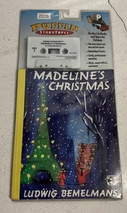 RARO 1993 Madeline’s Christmas Puffin Story Tapes Libro y Cassette COMO NUEVO Y SELLADO - Imagen 1 de 8