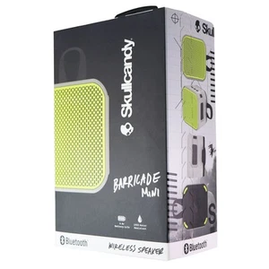 Mini haut-parleur portable sans fil Bluetooth Skullcandy Barricade - Gris/Chaux chaude - Photo 1 sur 7