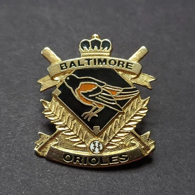 1990 MLB Baltimore Orioles Team Logo Crest Lapel-Hat Pin by Peter David - Image 1 of 3