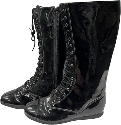 Botas de luta profissional adulto super-herói fantasia sapatos tamanho 8-9 NOVO - Imagem 1 de 4