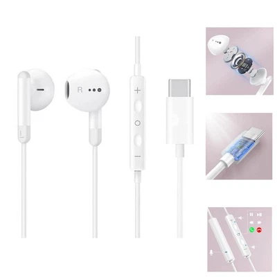 Cuffie Auricolari USB-C per iPhone 15/16 /17 Pro /Max/AIR - Immagine 1 di 4