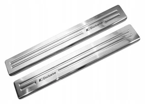 para Renault Fluence Sedán (Z | X38) 4D 2010-2012 Molduras de umbral delanteras - Imagen 1 de 5