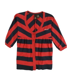 Element Womens Striped Cardigan Sweater, Red, Medium - Picture 1 of 2