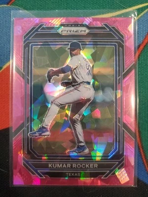 2023 Panini Prizm Pink Ice Kumar Rocker Texas Rangers #16 - Image 1 of 4