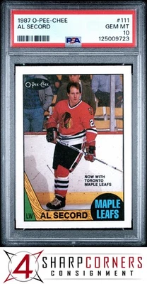 1987 O-PEE-CHEE #111 AL SECORD PSA 10 - Image 1 of 2