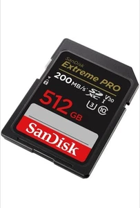 Carte mémoire SD SanDisk 512 Go Extreme Pro UHS-I SDXC - Foto 1 di 1