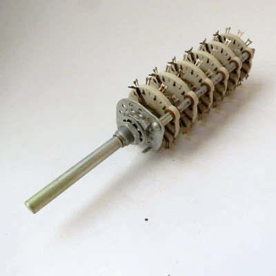 Mallory 4M1266C. Interruptor giratorio cerámico de 12 polos, 2 a 6 posiciones - cortocircuito Foto 1 de 2