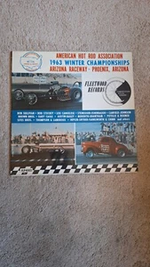 1963 WINTER CHAMPIONSHIPS ARIZONA RACEWAY Fleetwood LP Phoenix DRAGSTERS RACING - Picture 1 of 4