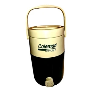 Vintage Coleman Polylite2 Green And White 1 Gallon Cooler Collectible - Picture 1 of 13