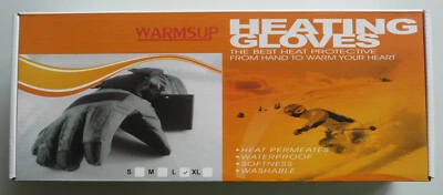 Handschuhe beheizbar Gr L schwarz Batterie betrieben Winter Sport Arbeit Unisex - Bild 1 von 4