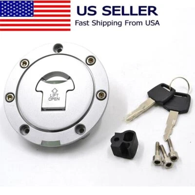 Juego de bloqueo de tapa de tanque de combustible para Honda CBR600 F2 F3 F4 F4i CBR1000RR VFR800 VTR1000F Foto 1 de 4
