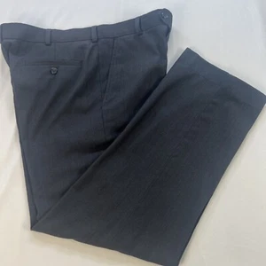 GEORGE Mens Dress Suit Pants Slacks Trousers 34X30 Gray Flat Front NWOT - Picture 1 of 15
