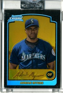 2003 (MARINERS) Bowman Chrome Gold Refractors #267 Adrian Myers/170