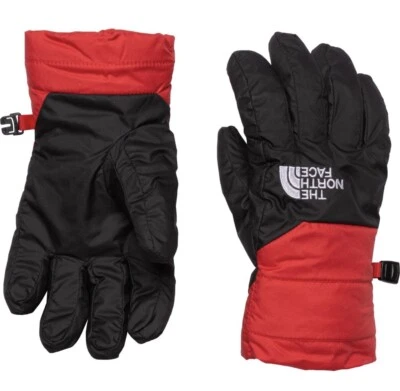 NWT The North Face Boys/Youth Moondoggy Insulated Gloves, Red/Black, Size Small - Image 1 of 4