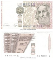 Italy 1000 Lire 1982 P-109b Banknotes UNC 