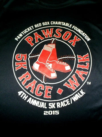 2015 Pawtucket Red Sox Minor League Navy T shirt Men LARGE Race Walk  EUC Cover