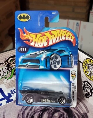 👓Hot Wheels 2004 #031 1st Edition🦇BATMOBILE (1989) Flat Black⭐Chrome 5-Spokes - Image 1 of 4