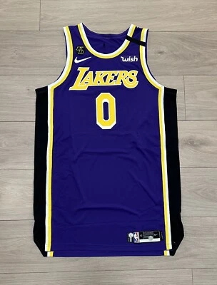 lakers kyle kuzma team issued Size 52+6 pro cut jersey Social justice￼ Bubble￼ - Image 1 of 4