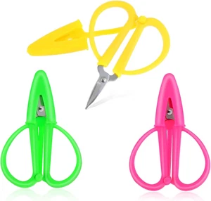 3 PCS Mini Scissors, Portable Travel Scissors Colorful Tiny Crochet Scissors Sma - Picture 1 of 12
