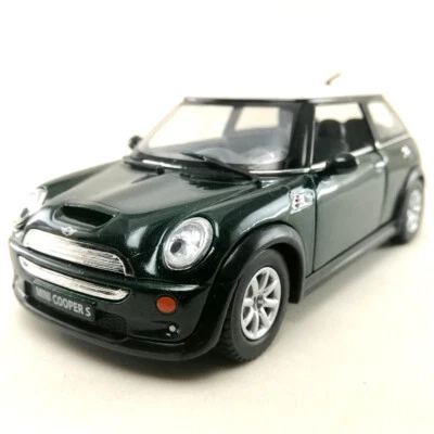 Mini Cooper S White Top Die-Cast Model Car Kinsmart 1:28 Toy Hobby Collectible 1 - Image 1 of 4