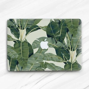 Botanical Nature Banana Leaf Green Hard Case For Macbook Air 13 Pro 16 13 14 15 - Picture 1 of 4