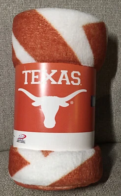 Manta Texas Longhorns 46X60 Micro Raschel diseño semitono enrollada Foto 1 de 4