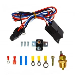 Kit Relè Ventilatore Elettrico Camion Interruttore Sensore Termostatico Auto 185 On 175 Off 40A - Foto 1 di 8