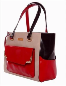 Mory Double Colors Italian Leather Office Handbag/Tote Bag/Top Handle Bag/ - Picture 1 of 8
