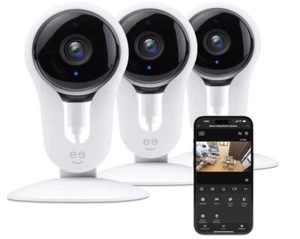Geeni Aware 1080p (3 Pack) Wi-Fi Camera Night Vision Motion Alerts Voice Control - Picture 1 of 12