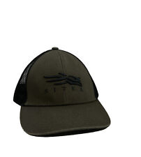 Sitka Gear Grey & Black Back Mesh Mid Profile Hunting Snapback Trucker Hat Cap