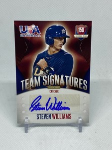 STEVEN WILLIAMS 2014 USA Baseball 15U National Team Signatures #62 /299 PROS RC