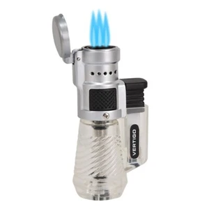 Vertigo Cyclone - Triple Torch Lighter - Clear - Picture 1 of 7