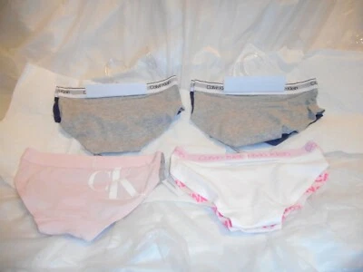 2 Pieces Calvin Kleins Girls Multi Color Panty Small & Medium - Image 1 of 4