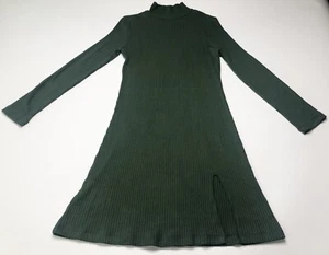 Reformation Jeans, grün, Langarm, Rollkragen A-Linie Minikleid Größe S - Bild 1 von 7
