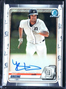 2020 Bowman Chrome Riley Greene Prospect Auto Autograph #CPA-RG Tigers