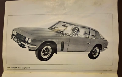 Owner´s Handbook Jensen Interceptor II 1969 - 1971 w/Supplement & Engine Plate - Изображение 1 из 4