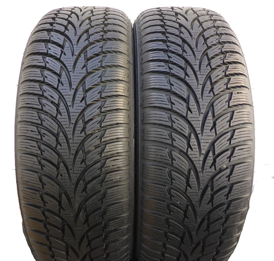 2 x Nokian 195/55 R16 91H XL WR D3 Winter Tyres 2014 8.5mm - Image 1 of 4